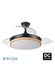 Ventilador DC EVROS Negro/HAY 72W 6120LM 91D