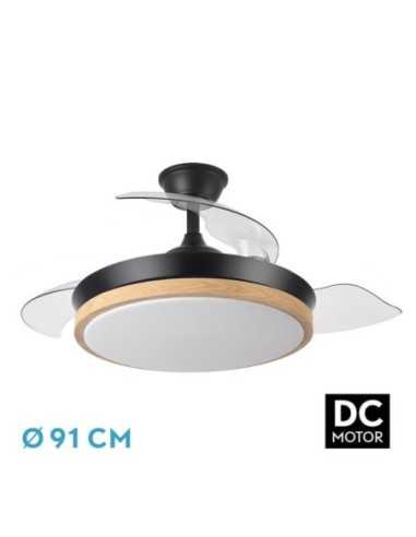 Ventilador DC EVROS Negro/HAY 72W 6120LM 91D