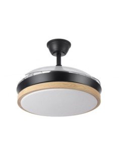 Ventilador DC EVROS Negro/HAY 72W 6120LM 91D 2