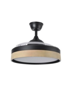 Ventilador DC IGLU 72W 6120LM Negro/Haya 3ASP.DESPLEGABLES 2