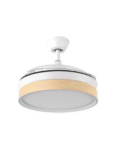 Ventilador DC IGLU BLANC/HAY 72W 6120LM 91D 3ASP.DESPLEGABLES