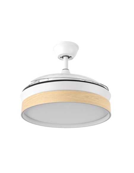 Ventilador DC IGLU BLANC/HAY 72W 6120LM 91D 3ASP.DESPLEGABLES