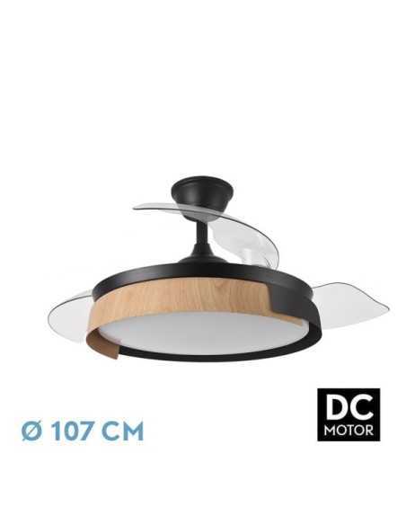 Ventilador DC PROVENZA 72W 7200LM Negro/Haya