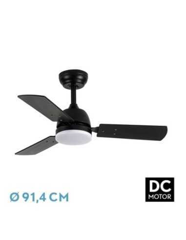 Ventilador DC PORTICO 20W Negro 3ASPAS Negro/Gris