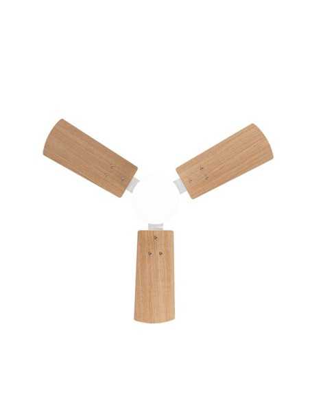 Ventilador DC PORTICO 20W Blanco 3ASPAS Blanco/Haya