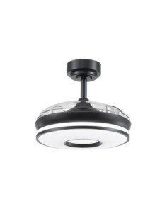 Ventilador DC DANI 48W 4800LM Negro 3ASPAS 6VELOCIDADES 2