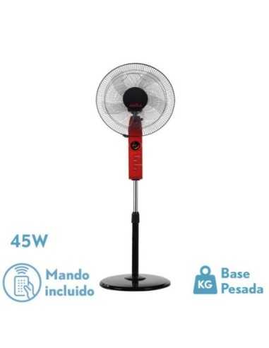 Ventilador de Pie CIRCUS ROJO/Negro 3VEL 45W