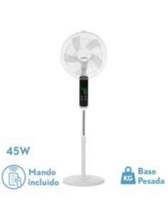 Ventilador de Pie RODIUM Blanco 3VEL 45W REGX43X40CM