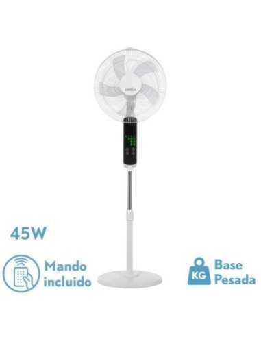 Ventilador de Pie RODIUM Blanco 3VEL 45W REGX43X40CM