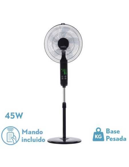 Ventilador de Pie RODIUM Negro 3VEL 45W REGX43X40CM