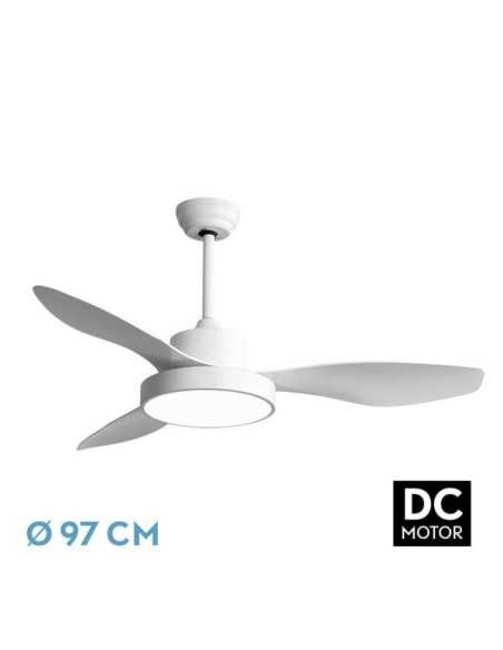 Ventilador DC HayaTE 24W 2650LM Blanco 3ASP 6VEL