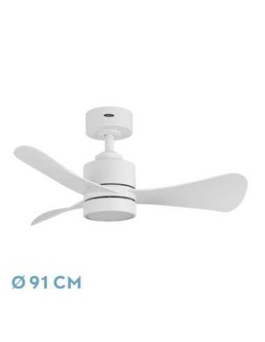 Ventilador DC ZEPELIN 18W 1900LM Blanco 3ASPAS