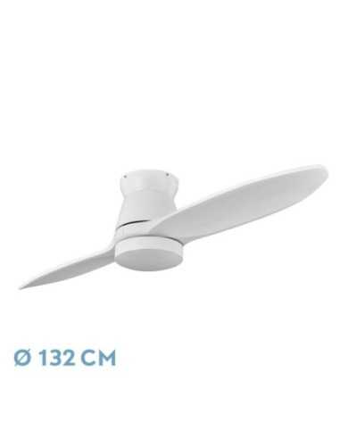 Ventilador DC NORDIC 24W 2400LM Blanco 2 ASPAS