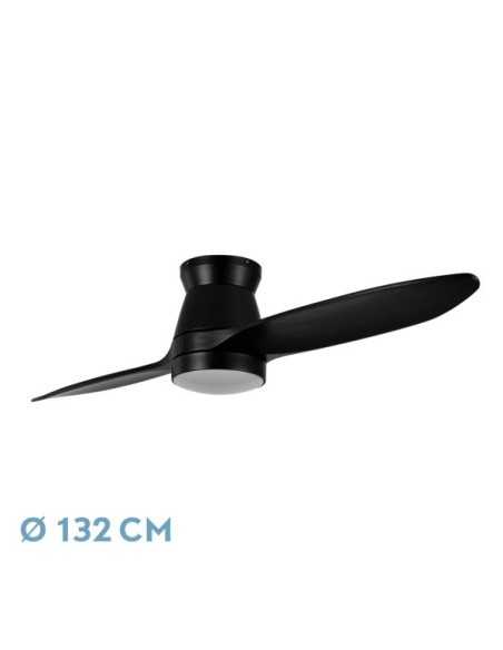 Ventilador DC NORDIC 24W 2400LM Negro 2 ASPAS