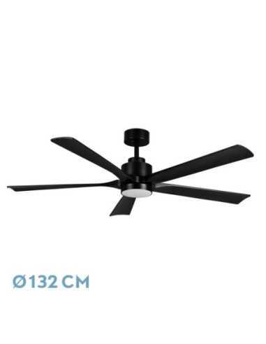 Ventilador DC CAIRO 24W 2400LM Negro 5ASPAS 132D