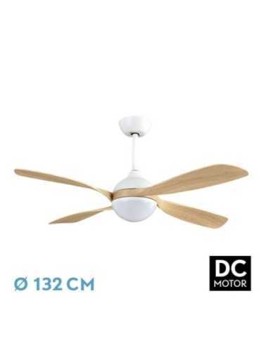 Ventilador DC LIVORNO 30W 3250LM Blanco/Haya