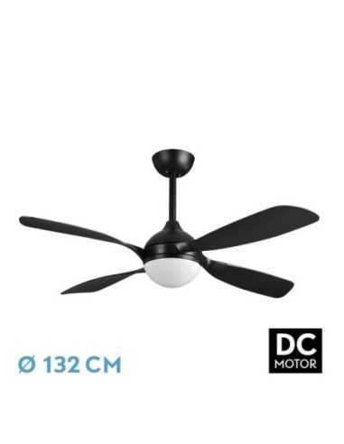 Ventilador DC LIVORNO 30W 3250LM Negro 132D 4ASPAS