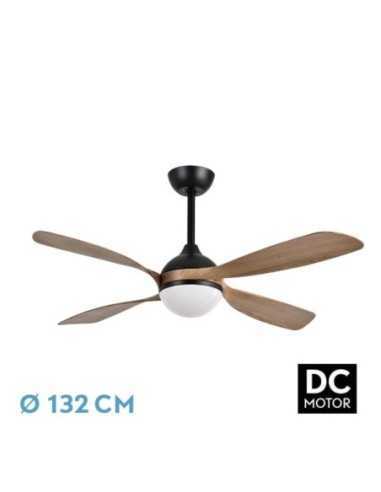 Ventilador DC LIVORNO 30W 3250LM Negro/ROBLE