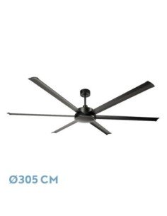 Ventilador DC SANSON Negro SIN LUZ 6ASP 305D