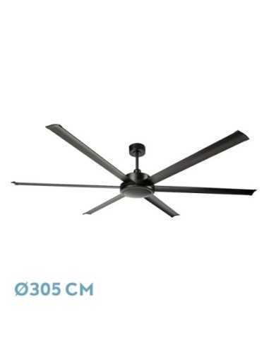 Ventilador DC SANSON Negro SIN LUZ 6ASP 305D