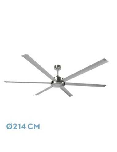 Ventilador DC SANSON NIQUEL/PLAT SIN LUZ 6ASP