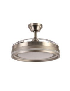 Ventilador de Techo DC CERRATO NIQUEL 72W 3 Aspas Desplegables