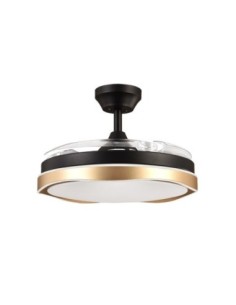 Ventilador DC BLONDI Negro/Oro 3ASPAS 107D 7200LM 2