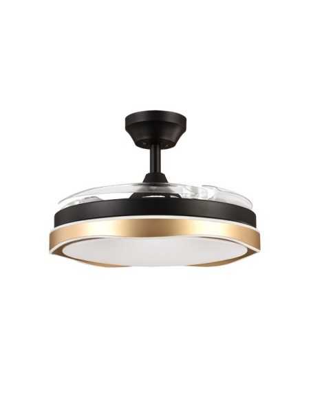 Ventilador DC BLONDI Negro/Oro 3ASPAS 107D 7200LM