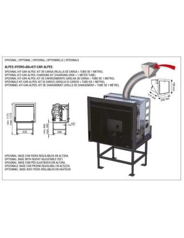 Estufa De Pellet Insertable BRONPI Hydro14kw | Hogar Cahersa