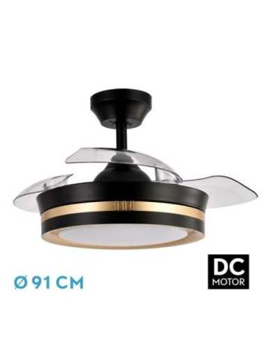Ventilador DC VIPER Negro/Oro 48W 3ASPAS 91D