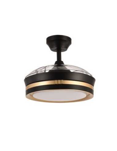 Ventilador DC VIPER Negro/Oro 48W 3ASPAS 91D