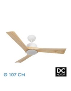 Ventilador DC ORINOCO 24W Blanco 3ASPAS Haya