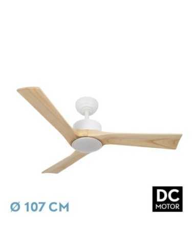 Ventilador DC ORINOCO 24W Blanco 3ASPAS Haya