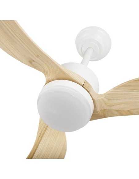 Ventilador DC BEMBEZAR 24W Blanco 3ASPAS Haya