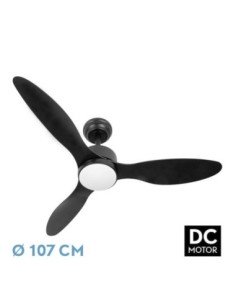 Ventilador DC SERPA 24W Negro 3ASPAS 6VEL 107D