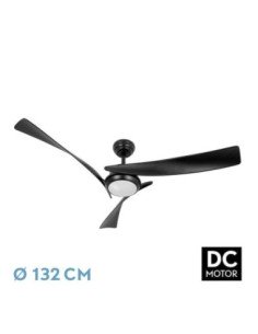 Ventilador DC TARENTO 24W Negro 3ASPAS 6VEL 132D