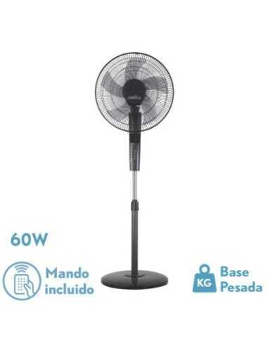 Ventilador de Pie RAYO Gris/Negro 3 VEL.60W.5