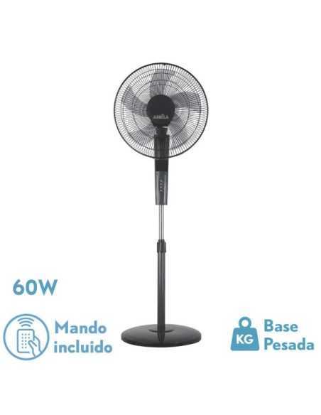 Ventilador de Pie RAYO Gris/Negro 3 VEL.60W.5