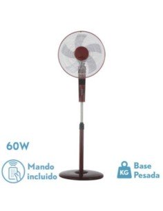 Ventilador de Pie RAYO BURDEOS/NG.3 VEL.60W.5