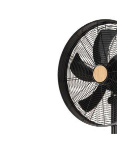 Ventilador de Pie FALCON Negro/Haya 3VEL.50W.5ASPAS 2