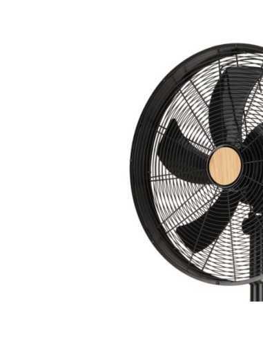 Ventilador de Pie FALCON Negro/Haya 3VEL.50W.5ASPAS