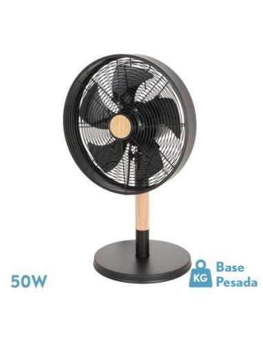 Ventilador Sobremesa FALCON Negro/Haya 3VEL.45W