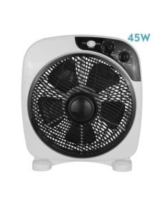 Ventilador Sobremesa BORJA 45W Blanco/Negro 3VEL.