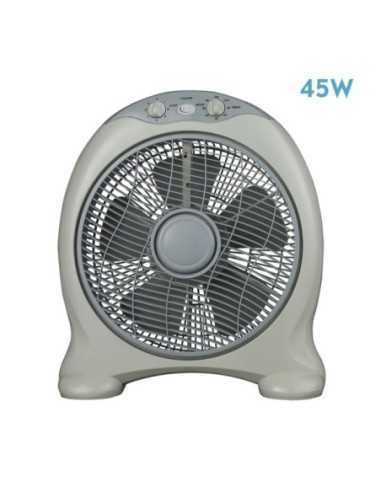 Ventilador Sobremesa URGEL 45W Gris 3VEL. 5ASPAS