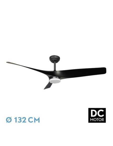 Ventilador DC NIGER 22W Negro 3ASPAS 132D 6VEL.