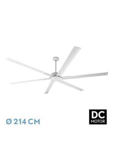 Ventilador DC ALMANZOR 24W Blanco 6ASPAS 214D