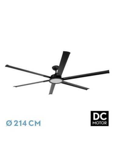 Ventilador DC ALMANZOR 24W Negro 6ASP.214D REGULABLE