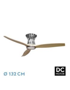 Ventilador DC BALTIR 18W NIQUEL/Haya 3ASPAS132D