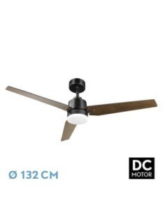 Ventilador DC CAPTUS 22W Negro 3ASPAS Negro/ROBLE