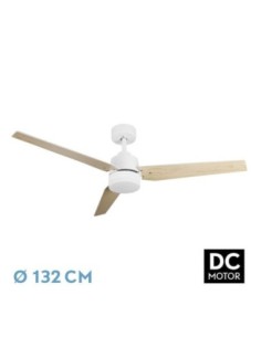 Ventilador DC CAPTUS 22W Blanco 3ASPAS Blanco/Haya
